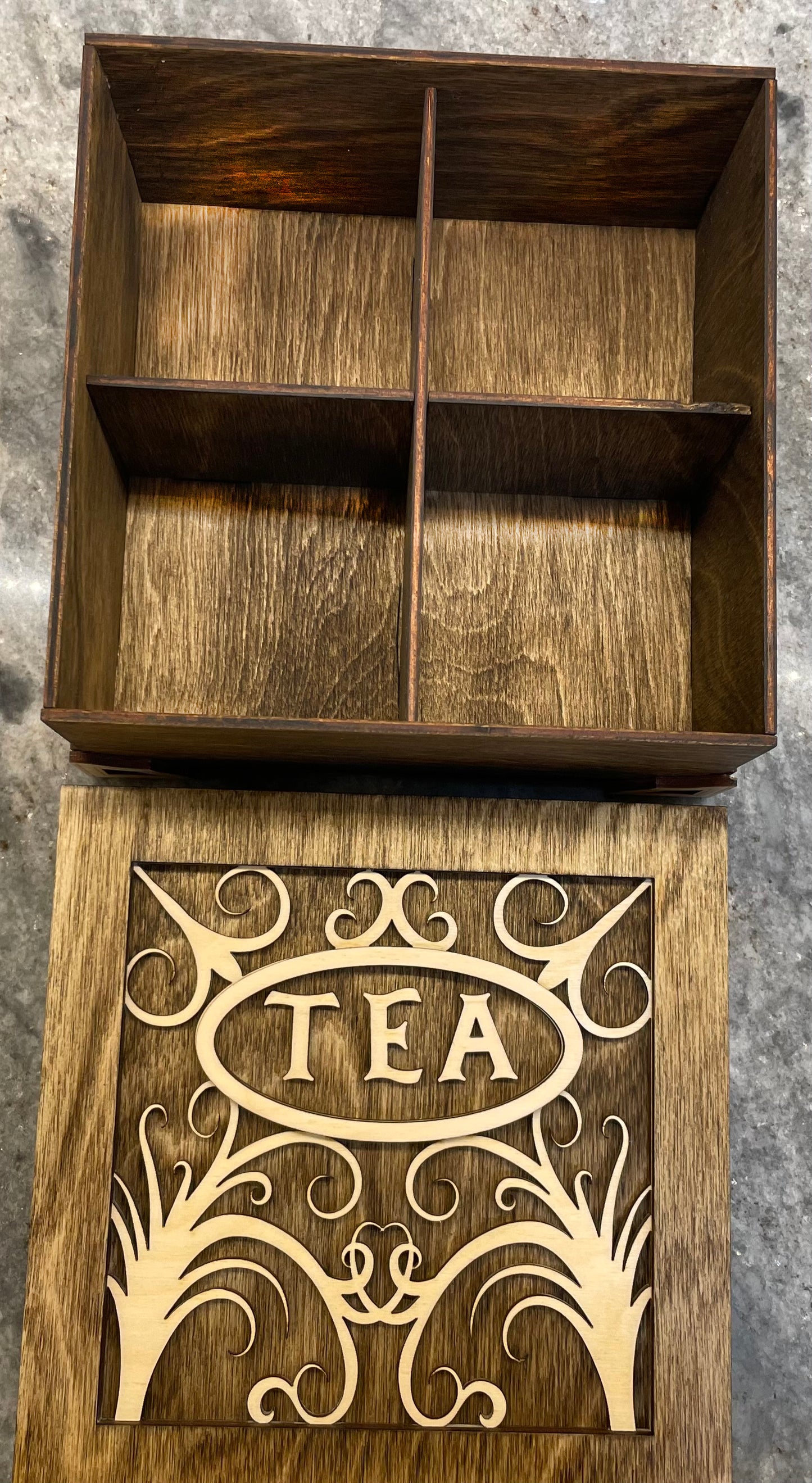 Tea Storage Box, inside